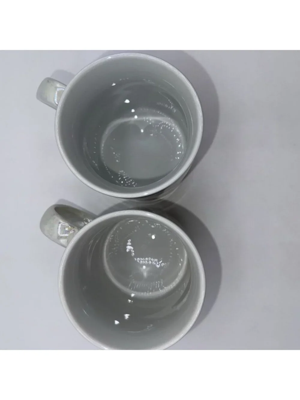 Bar Harbor Maine Souvenir Mug Pair Iridescent &Gold Trim Coffee Coastal Scene